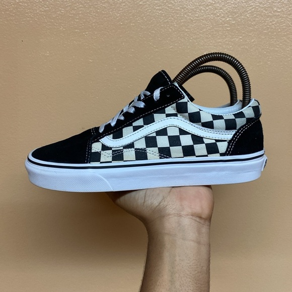 Vans Old Skool Checkerboard “Black Cream White” - Picture 3 of 14